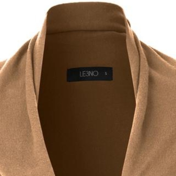 Fringe Taupe Wrap Cardigan - Picture 3 of 4